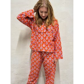 Craft Sisters - Classic Pyjamas Blockprint - mandarin