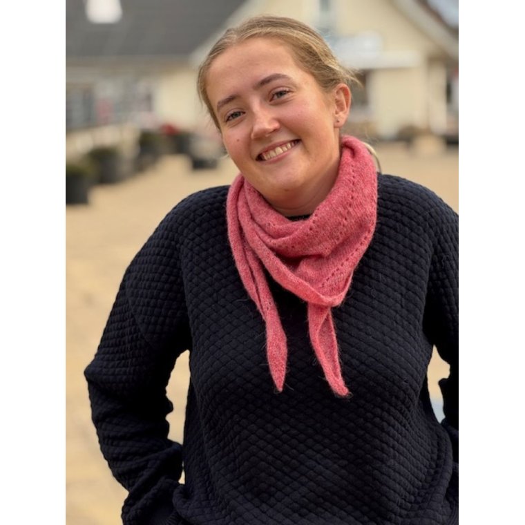 BLACK COLOUR - BCDELL knitted mini scarf - Berry