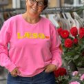 LULU�S LOVE - L�s� sweatshirt heart - Neon pink vintage