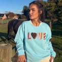 LULU�S LOVE - Love sweatshirt multi double - Cool Blue