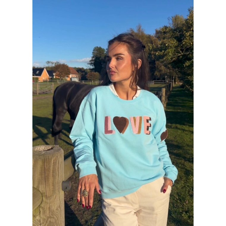 LULU�S LOVE - Love sweatshirt multi double - Cool Blue