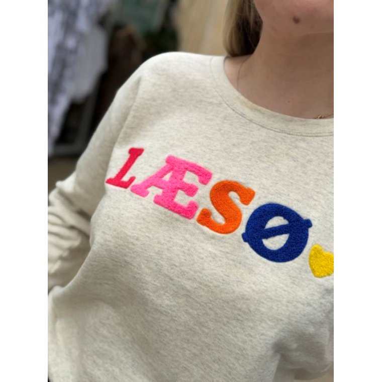 L�s� sweatshirt heart - Grey melange/multi