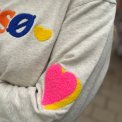 L�s� sweatshirt heart - Grey melange/multi