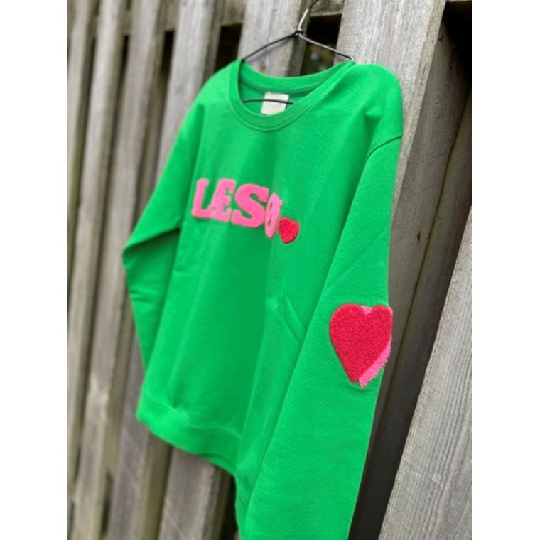 LULU�S LOVE - L�s� sweatshirt heart - Grass