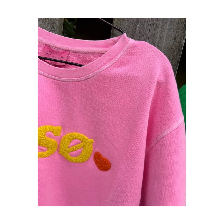 LULU�S LOVE - L�s� sweatshirt heart - Neon pink vintage