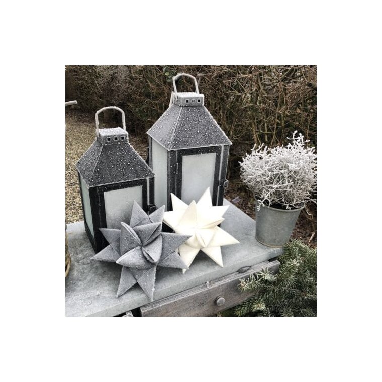 Stjernefabrikken - Sejldug julestjerne - taupe