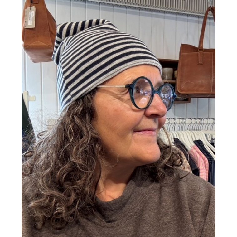 By Basics - 1007 hat- UNISEX - charcoal/dawn grey melange