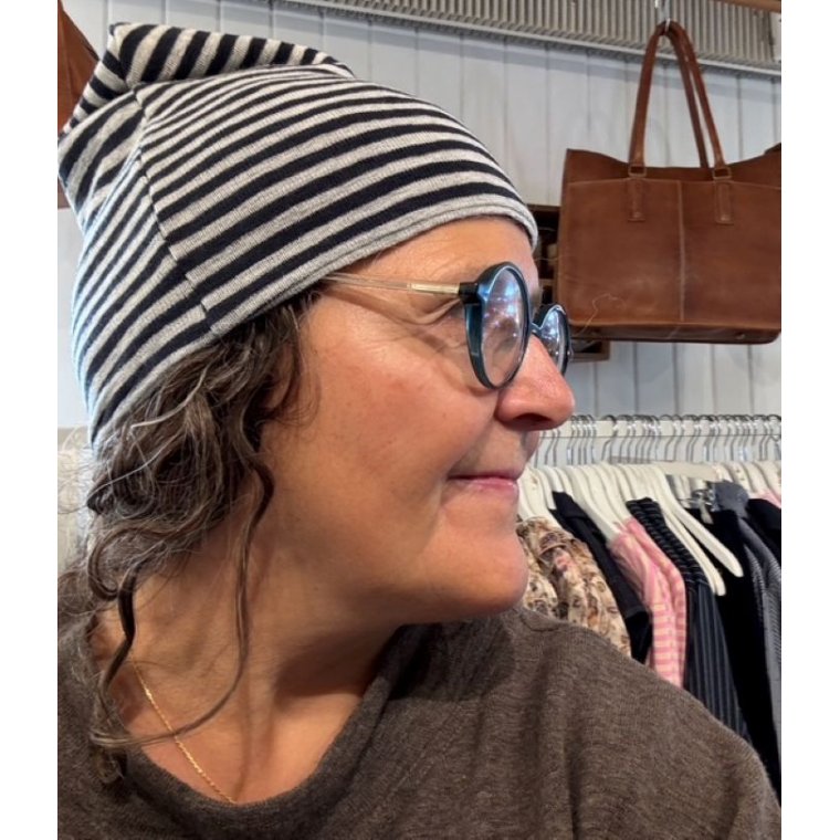 By Basics - 1007 hat- UNISEX - charcoal/dawn grey melange