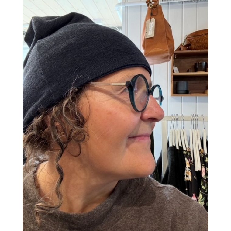 By Basics - 1007 hat- UNISEX - midnight blue melange