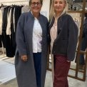 Frau - Chicago pure wool long coat - Dark Grey Melange