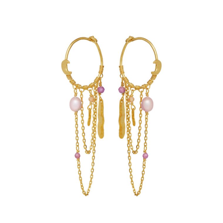 maanesten - Indie Earrings - forgyldt