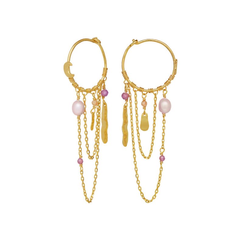 maanesten - Indie Earrings - forgyldt