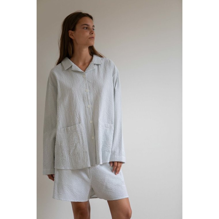Studio Feder - JASMIN SHORTS - SEERSUCKER - FOAM