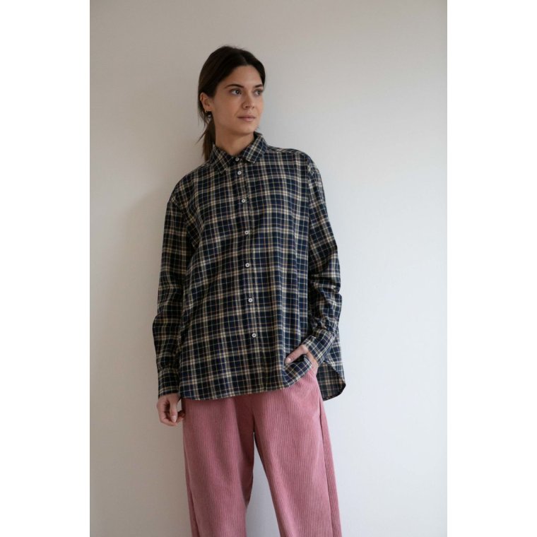 Studio Feder - JOSIE SHIRT - POPLIN - STORM