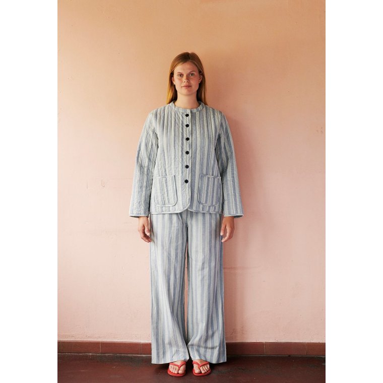HABIBA - STOCKHOLM STRIPE CHINA JACKET - SEA
