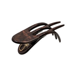 PICO - Julie Flat Claw - Dark Chokolate