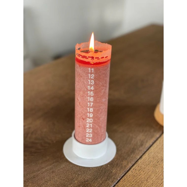 KunstIndustrien - Upcycled Olive Wax Calendar Candles - 6 cm x 28 cm