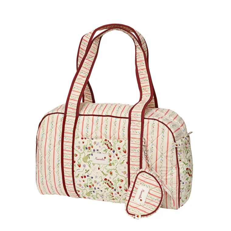 Maanesten - Rui Keychain Bag - Summer Stripes Peach