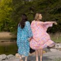 All By Voss - Lucia Kimono - Botanical pansy