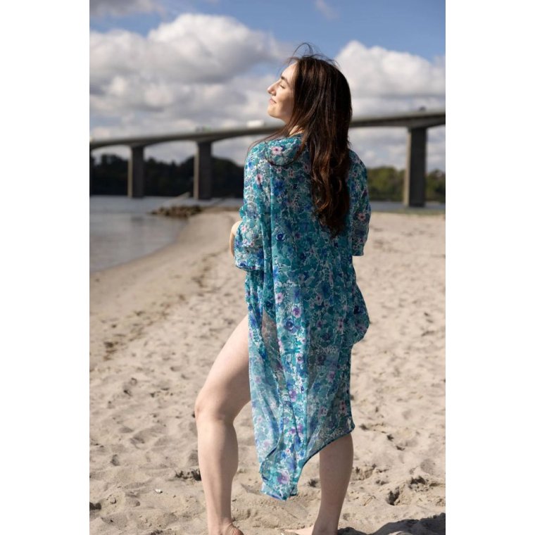 All By Voss - Lucia Kimono - Botanical pansy
