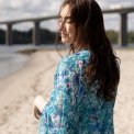 All By Voss - Lucia Kimono - Botanical pansy