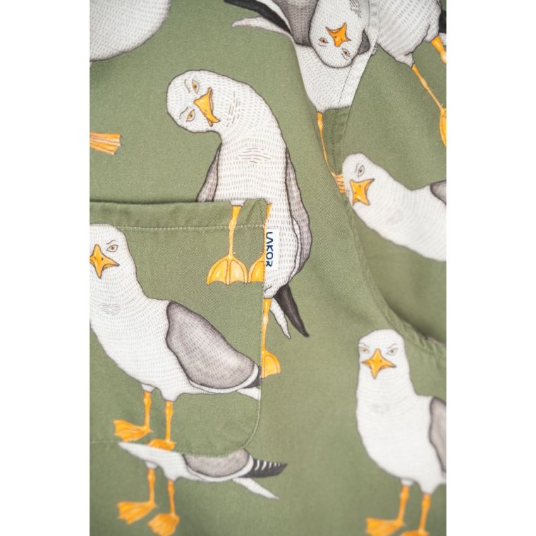 LAKOR - Flipping The Bird Short Sleeve Shirt - Sea Spray