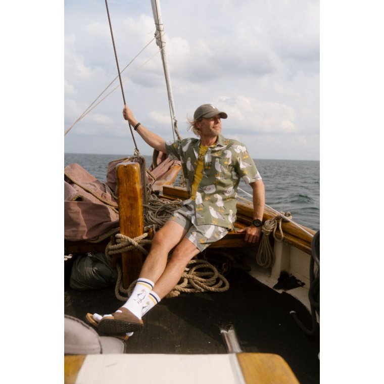 LAKOR - Flipping The Bird Short Sleeve Shirt - Sea Spray