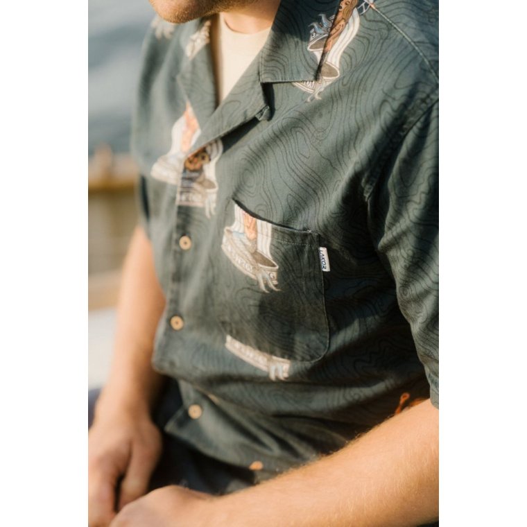 LAKOR - Save The Mermaids Short Sleeve Shirt - Midnight Navy