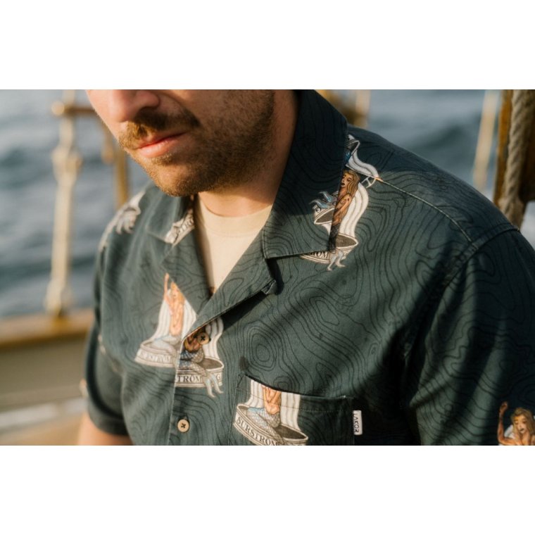 LAKOR - Save The Mermaids Short Sleeve Shirt - Midnight Navy