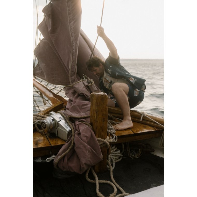 LAKOR - Save The Mermaids Short Sleeve Shirt - Midnight Navy