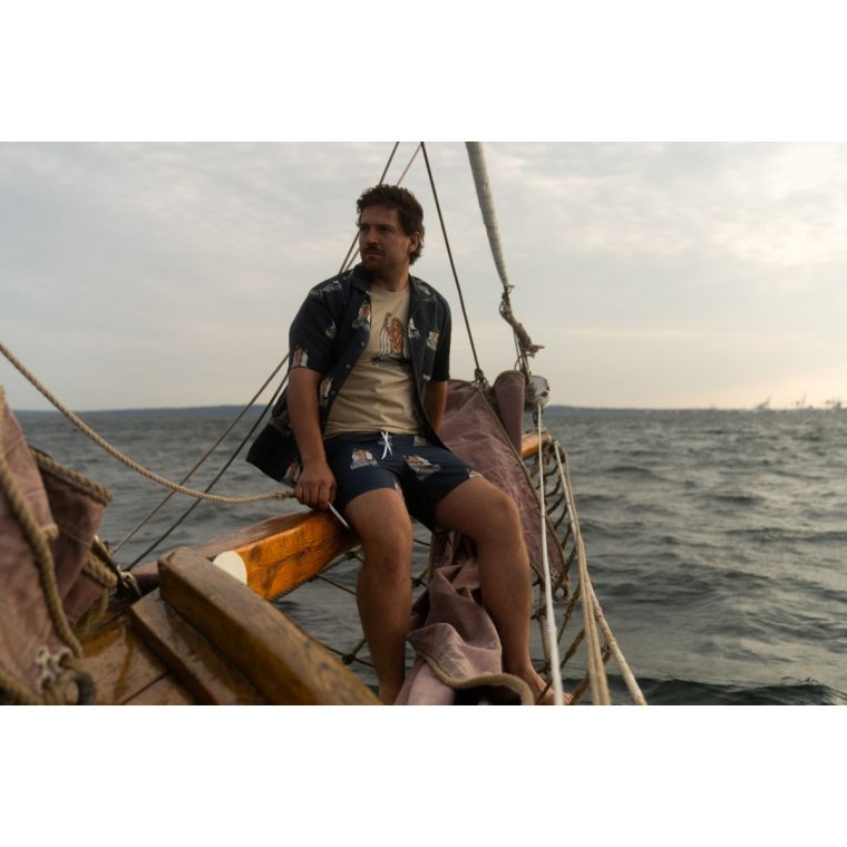 LAKOR - Save The Mermaids Swim Shorts - Midnight Navy