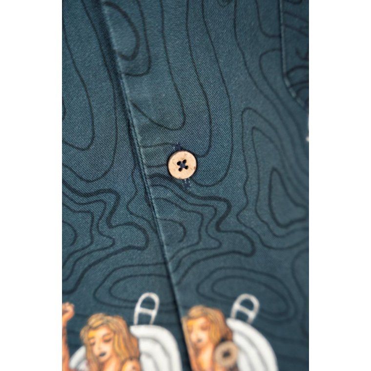 LAKOR - Save The Mermaids Short Sleeve Shirt - Midnight Navy