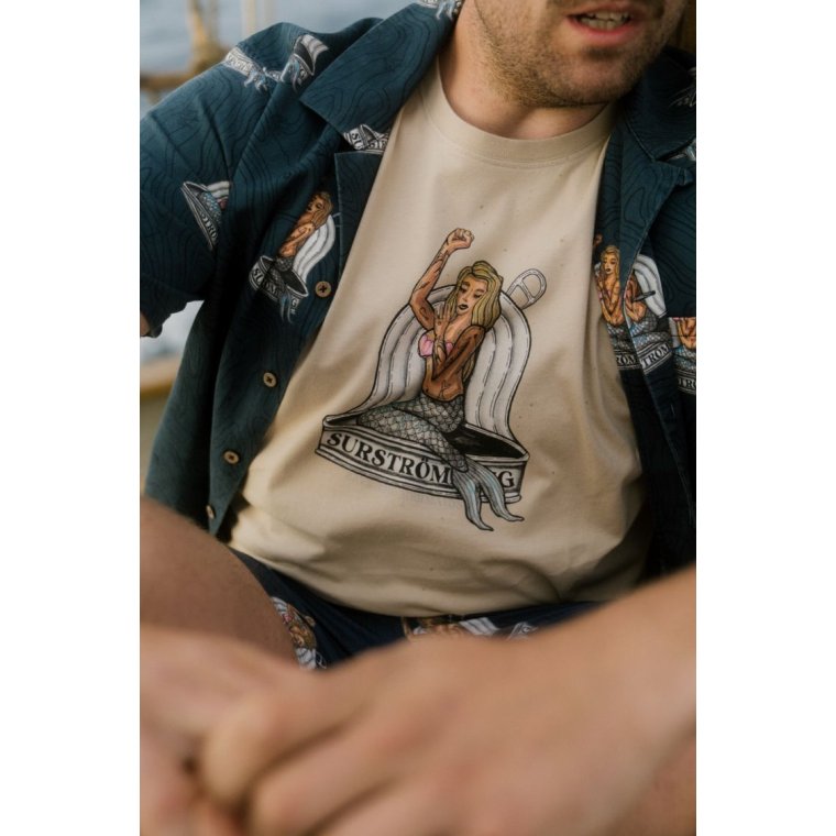 LAKOR - Save The Mermaids Short Sleeve Shirt - Midnight Navy