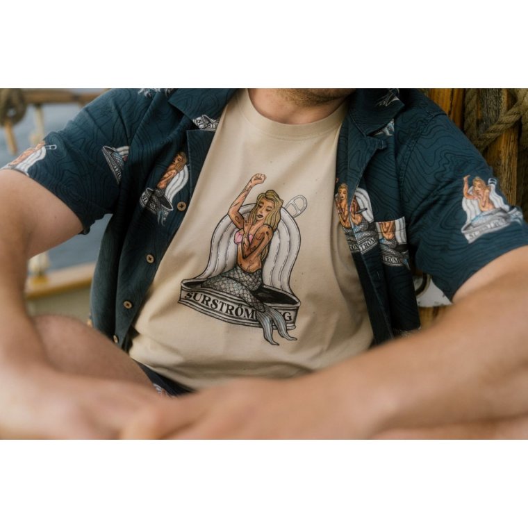 LAKOR - Save The Mermaids Short Sleeve Shirt - Midnight Navy