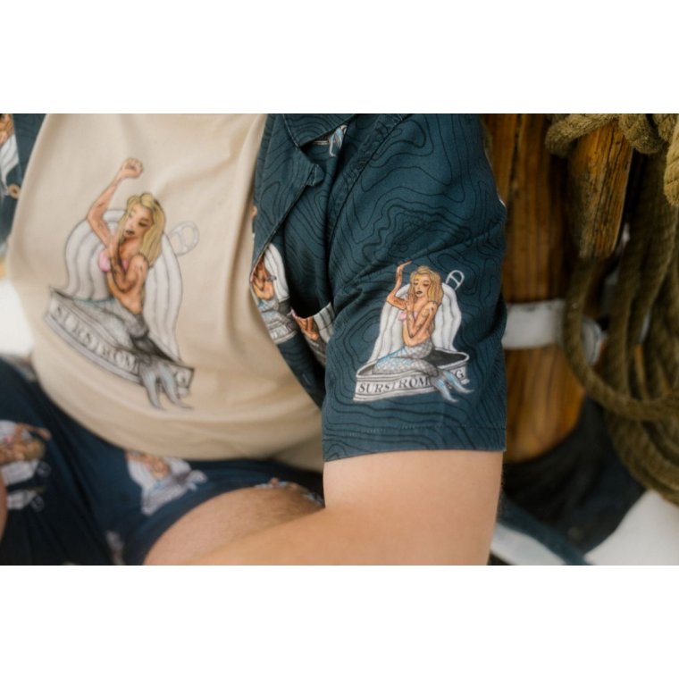 LAKOR - Save The Mermaids Short Sleeve Shirt - Midnight Navy