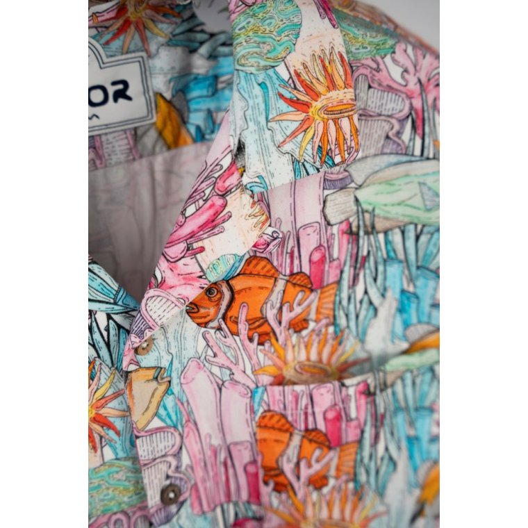 LAKOR - Underwater Garden Short Sleeve Shirt - Multicolor