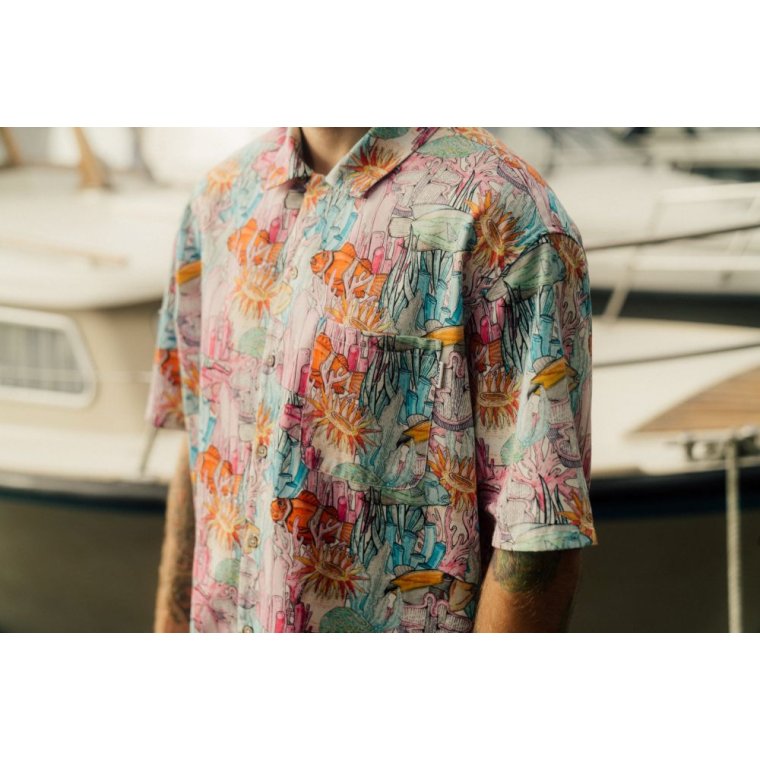 LAKOR - Underwater Garden Short Sleeve Shirt - Multicolor