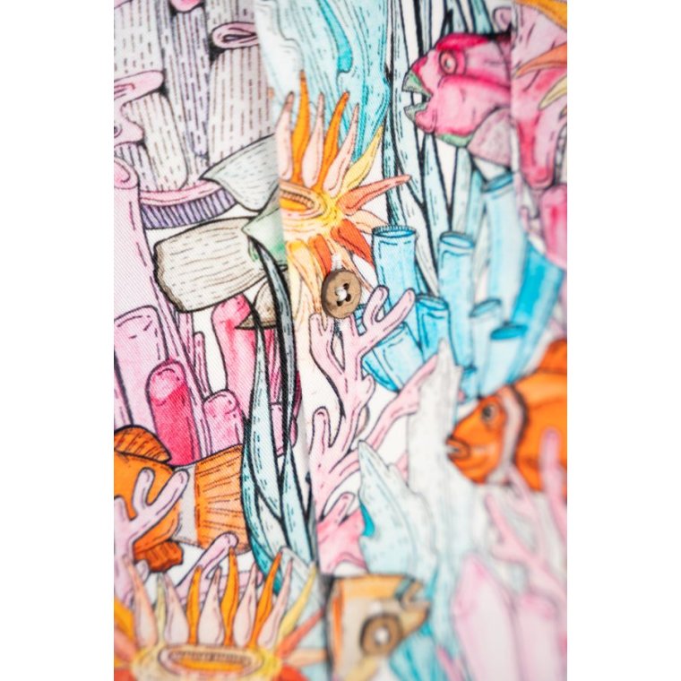 LAKOR - Underwater Garden Short Sleeve Shirt - Multicolor