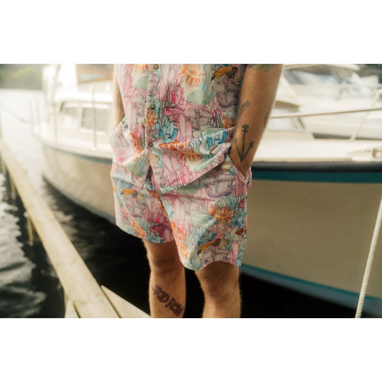 LAKOR - Underwater Garden Short Sleeve Shirt - Multicolor