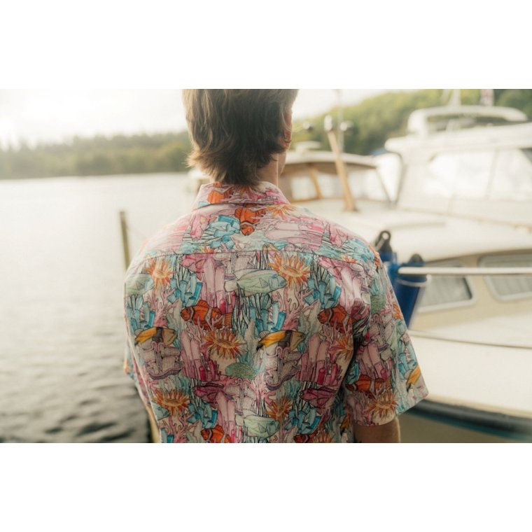 LAKOR - Underwater Garden Short Sleeve Shirt - Multicolor