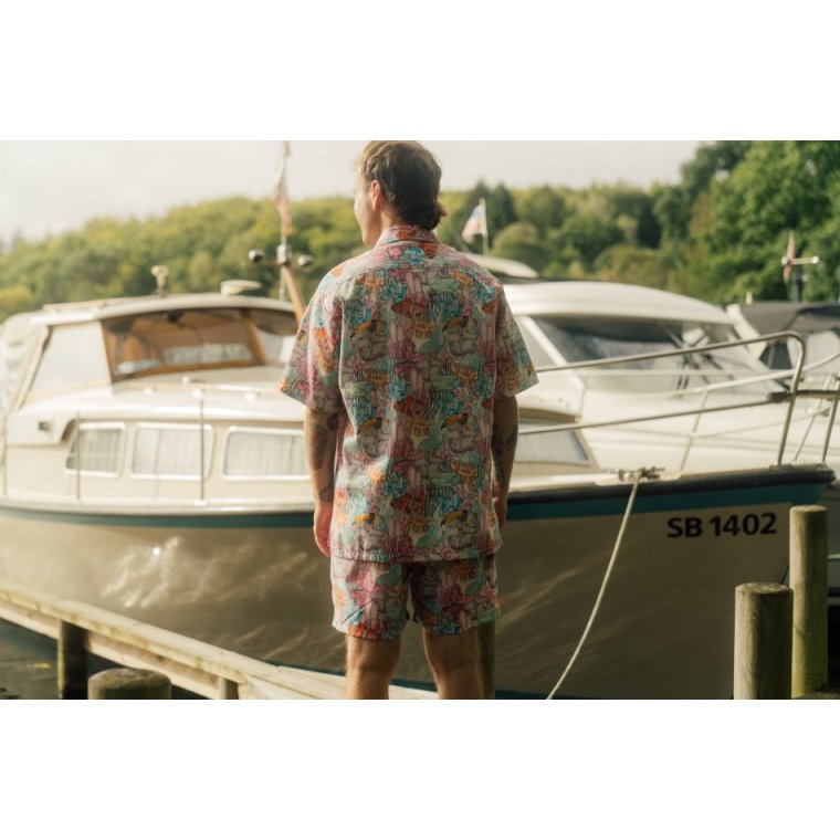 LAKOR - Underwater Garden Short Sleeve Shirt - Multicolor