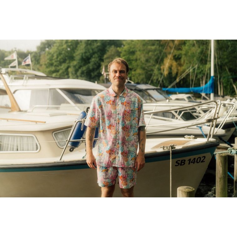 LAKOR - Underwater Garden Short Sleeve Shirt - Multicolor