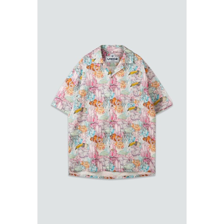 LAKOR - Underwater Garden Short Sleeve Shirt - Multicolor