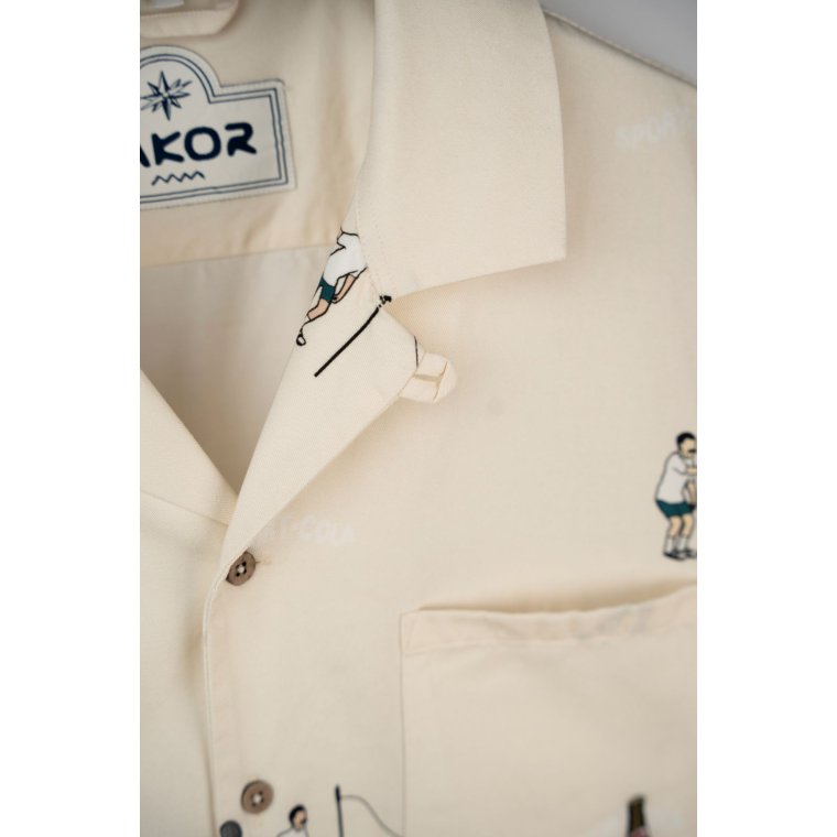 LAKOR - Sport-Cola Campingsport Short Sleeve Shirt - Star White