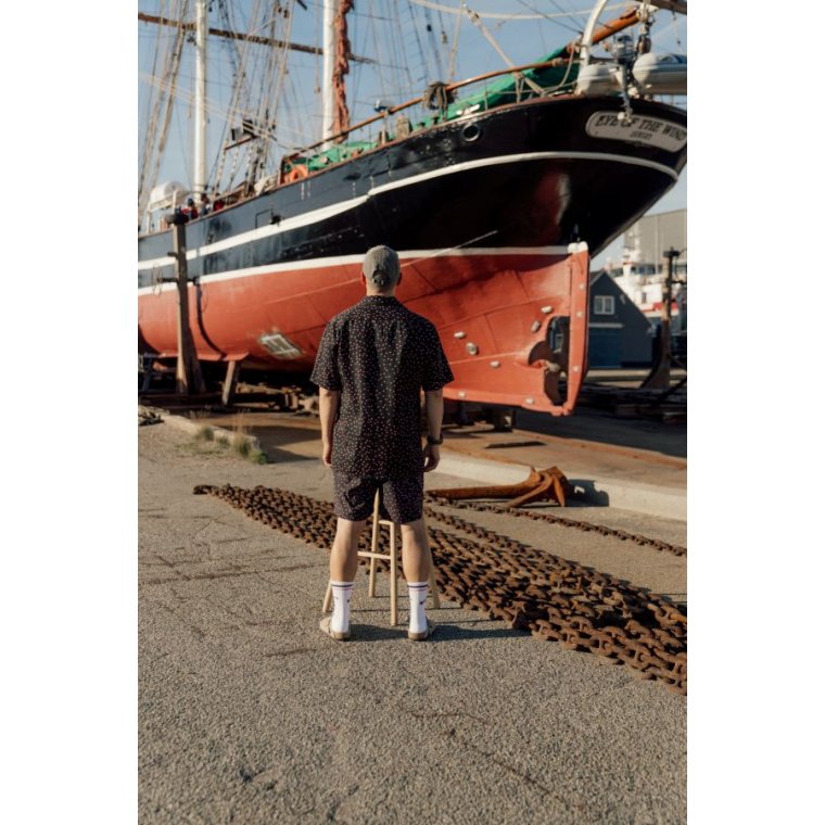 LAKOR - Sprinkle Lakridspibe Short Sleeve Shirt - Moonless Night