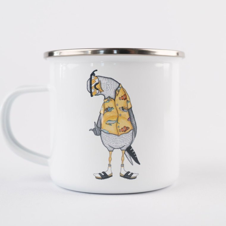 LAKOR - Flipping The Bird Enamel Mug