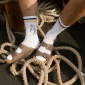 LAKOR - Flipping The Bird Tennis Socks - White