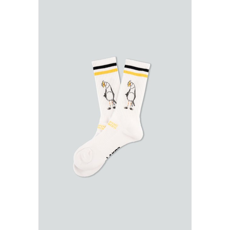 LAKOR - Flipping The Bird Tennis Socks - White