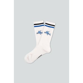 LAKOR - Fly Fish Tennis Socks - White