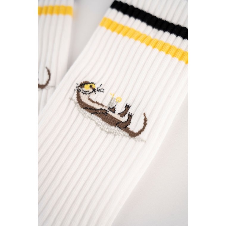 LAKOR - Otter Vacation Tennis Socks - white